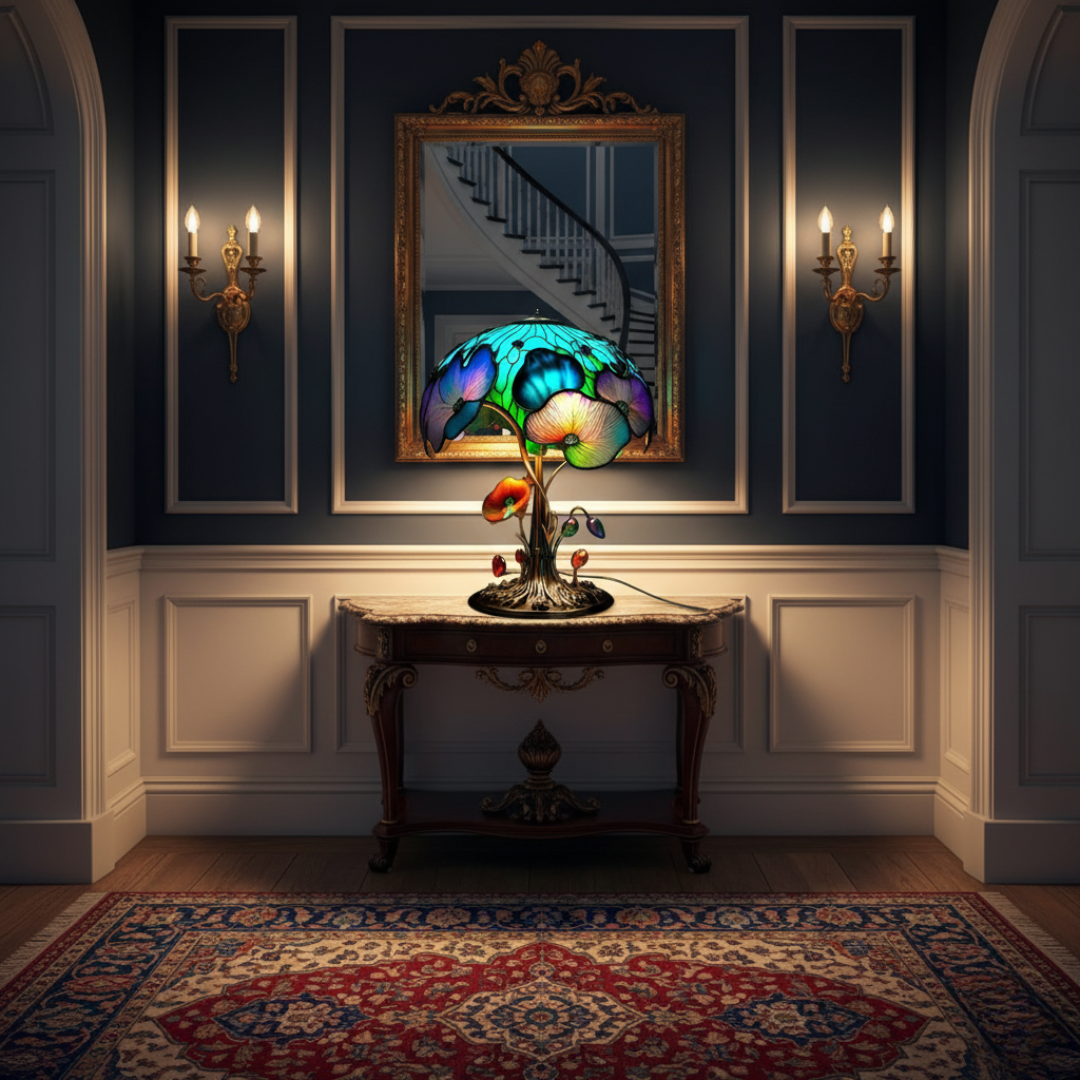 Bohemian lamp – Mushroom shape and flower