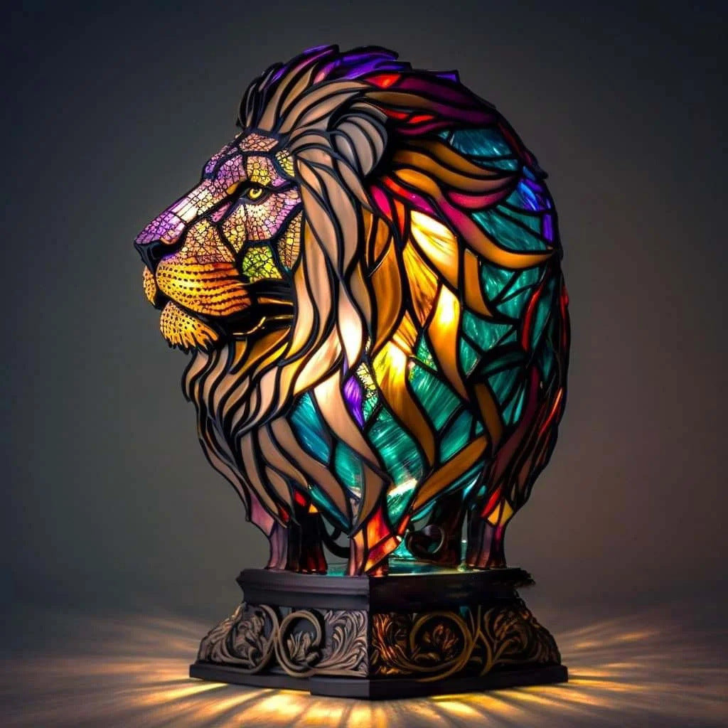 Minette – Magical glass lion lamp